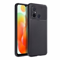 Dėklas telefonui CARBON PREMIUM XIAOMI Redmi 12C juodas