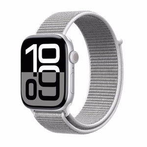 Crong Nylon sportinis Apple Watch dirželis, 44/45/46/49 mm, sidabriškai pilka