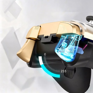 Machenike G5Pro Flagship Wireless Game Controller with Gyro Charging Station and Button Mapping - Black and Gold