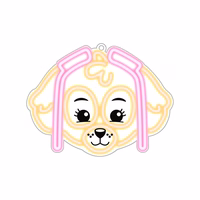 Hanging neon LED Paw Patrol on plexiglass - Skye OW-130546