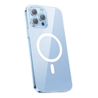 Dėklas telefonui Baseus Magnetinis Crystal Clear iPhone 13 Pro (skaidrus) su apsauginiu stiklu ir valymo rinkiniu