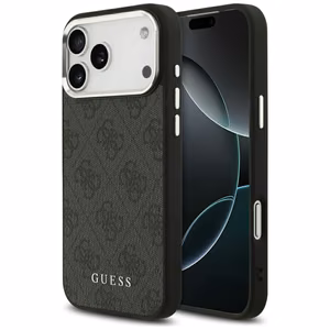 Guess 4G Classic Logo MagSafe чехол для iPhone 17 Pro Max - черный