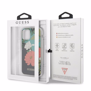 Guess GUHCN65IMLFL01 iPhone 11 Pro Max juodas/juodas N°1 Gėlių kolekcija