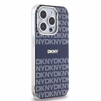 DKNY IML mono ir dryžuotas magnetinis dėklas telefonui iPhone 15 Pro – mėlynas