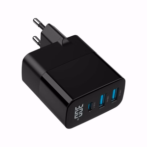Gembird TA-UC-PDQC30LCD-BK-02 mobiliojo įrenginio įkroviklis universalus juodas AC greitas įkrovimas patalpoms