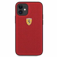 Ferrari FESPEHCP12SRE iPhone 12 mini 5.4 raudonas kietas dėklas On Track perforuotas