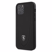 Ferrari FEOGOHCP12MBK iPhone 12/12 Pro 6.1 juodas kietas dėklas Off Track perforuotas