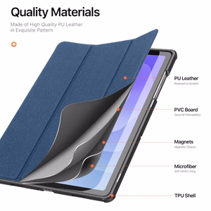 Dėklas Dux Ducis Domo Samsung X210/X215/X216 Tab A9 Plus 11.0/X230/X235/X236 Tab A11 Plus 11.0 tamsiai mėlynas