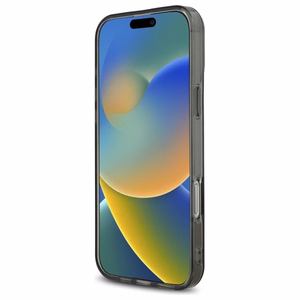 Guess IML Rhinestones Magnetinis dėklas telefonui iPhone 16 Pro - juodas
