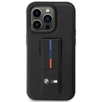 BMW Grip Stand Hot Stamp iPhone 14 Pro deklas - Juodas