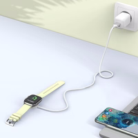 Tech-Protect UltraBoost USB-C indukcinis įkroviklis Apple Watch 1m - baltas