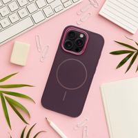 FRAME MAG COVER Dėklas telefonui suderinamas su Magnetine IPHONE 12 violetinis