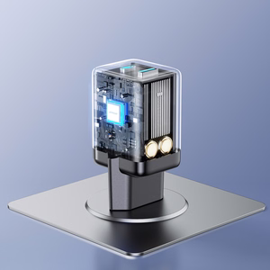 Joyroom JR-TG8 GaN 45W USB-C + USB-A sieninis įkroviklis – spalva: juoda