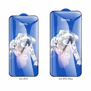 HOCO grūdintas HD 5D apsauginis stiklas Guardian shield (rinkinys 10in1) – skirtas iPhone 15 / 16, juodas (G14)