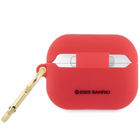 Hello Kitty silikoninis 3D Kitty galvos dėklas AirPods Pro - fuksijos