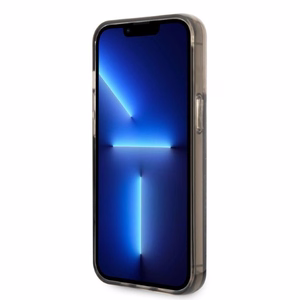 Karl Lagerfeld Liquid Glitter RSG dėklas telefonui iPhone 14 Pro Max - juodas