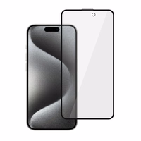 Grūdintas stiklas Tel Protect 10X Privacy Titanium for Iphone 15 Pro (vokas)