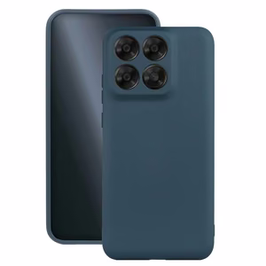 Silikoninis dėklas Motorola Edge 70 Fusion tamsiai mėlynas