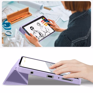 TechProtect SmartCase dėklas Samsung Galaxy Tab A9 / A11 8.7 violetinis