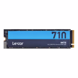 Lexar M.2 NVMe SSD NM710, 500 ГБ, форм-фактор SSD M.2 2280, интерфейс PCIe Gen4x4, скорость чтения 5000 МБ/с, скорость записи 2600 МБ/с