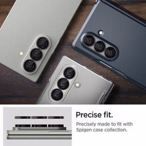 Spigen Optik Pro HD Glas.TR EZ Fit 2-jų rinkinys kameros apsauga Samsung Galaxy Z Fold 7 - juodas