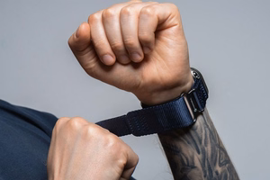 FORCELL F-DESIGN FA05 nailoninis dirželis APPLE Watch 38 / 40 / 41 mm mėlynas