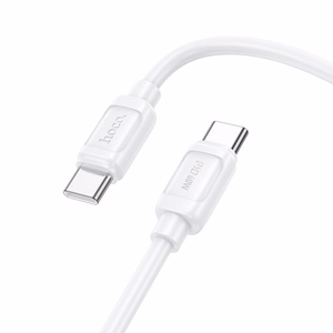 Kabelis USB C į USB C Hoco PD 5A 240W 1 m X115 baltas