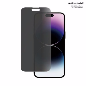 PanzerGlass Classic Fit antibakterinis privatumo stiklas iPhone 14 Pro Max