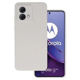 Silikoninis Lite dėklas telefonui Motorola Moto G84 5G titano spalva