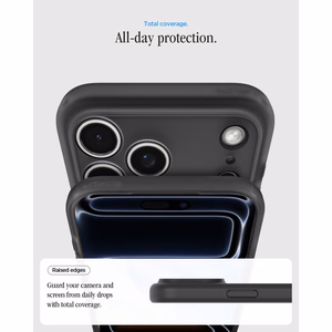 Spigen Ultra Hybrid MagSafe dėklas, skirtas iPhone 17 Pro Max / 18 Pro Max, klasikinės juodos spalvos