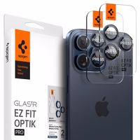 Spigen Optik.tR EZ Fit kameros apsauga iPhone 14 Pro / Pro Max / 15 Pro / Pro Max – titano mėlyna, 2 vnt.