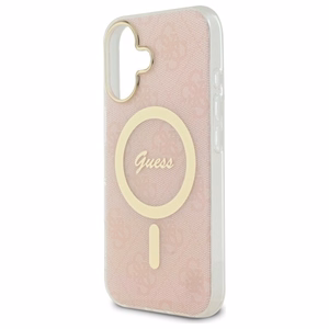 Guess IML 4G Magnetinis dėklas iPhone 16 Plus - rožinis