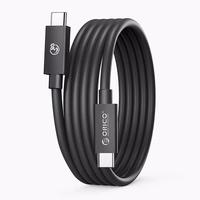 "Orico" USB4 Thunderbolt5 kabelis 80Gbps 240W USB-C į USB-C 2 m - juodas