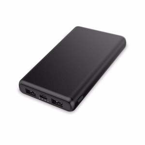 Contact išorinė baterija 10000mAh 10W + laidas USB-A USB-C juodas