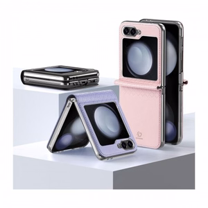 Telefono dėklas Dux Ducis Bril skirtas Samsung F707 Z Flip 5 5G violetinis