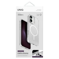 Uniq LifePro Xtreme Magnetinis Įkrovimo dėklas telefonui iPhone 16 - Skaidrus