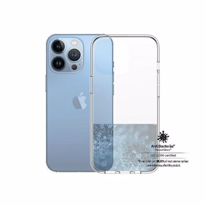 PanzerGlass ClearCase antibakterinis dėklas telefonui su Military Grade sertifikatu iPhone 13 Pro - permatomas