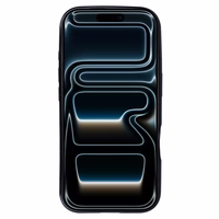 Bling Magsafe juodas dėklas telefonui iPhone 17 Pro Max