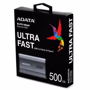ADATA SE880 500 GB Wi-Fi pilkas