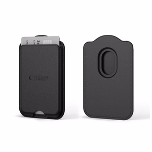 Tech-Protect CH02 MagWallet magnetinis „MagSafe“ kortelių dėklas telefonui – juodas