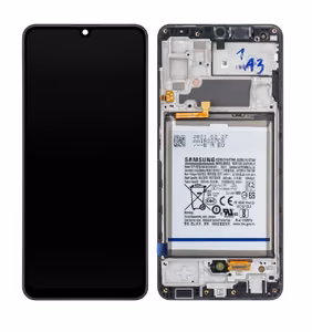 Samsung A32 4G (A325) LCD ekranas su rėmeliu juodas (naudotas, A klasė)