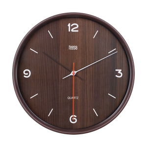 Wall clock, 30 cm, dark brown