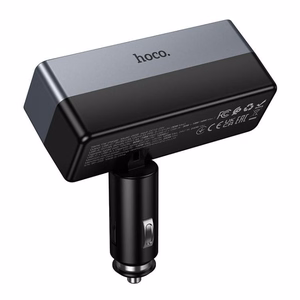 Automobilinis įkroviklis Hoco 1xUSB A + 1xUSB C+2x cigarečių degiklio prievadai PD QC3.0 max 240W/24V Z65B juodas