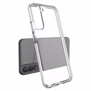 Spring Case dėklas su spalvotu rėmeliu Samsung Galaxy S22+ (S22 Plus) juodas