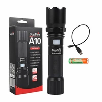 Superfire A10 flashlight, 550 lm, USB, 100-200 m, 5 modes