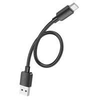 Kabelis USB A į USB C Hoco PD 2,4A 27W 0,25 m X96 juodas