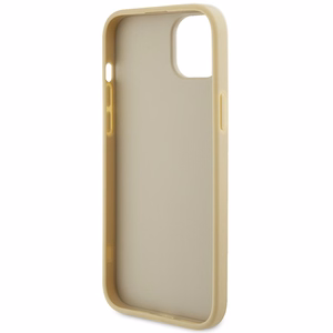 Guess GUHCP15MPS4DGPD iPhone 15 Plus 6.7" auksinis/auksinis kietas dėklas telefonui Strass Metal Logo