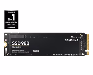 Samsung 980 SSD 500 ГБ M.2 PCI Express 3.0 V-NAND NVMe