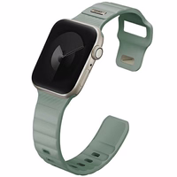 UNIQ dirželis Stride Apple Watch Series 1/2/3/4/5/6/7/8/9/SE/SE2 38/40/41mm FKM guminis mėtinis
