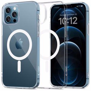 Tech-Protect FlexAir Magnetinis dėklas telefonui iPhone 12 / 12 Pro - skaidrus
